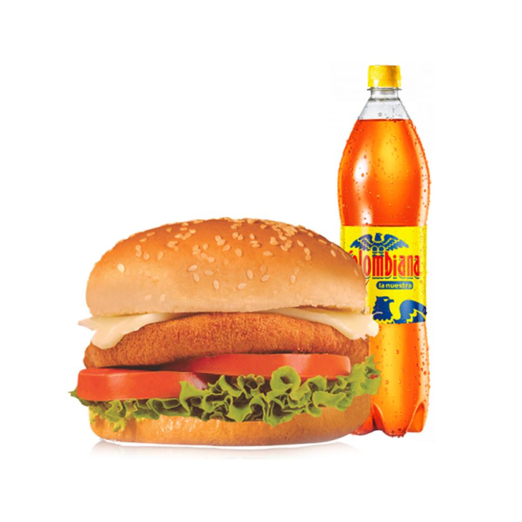 Combo hamburguesa de pollo con bebida - Jarris