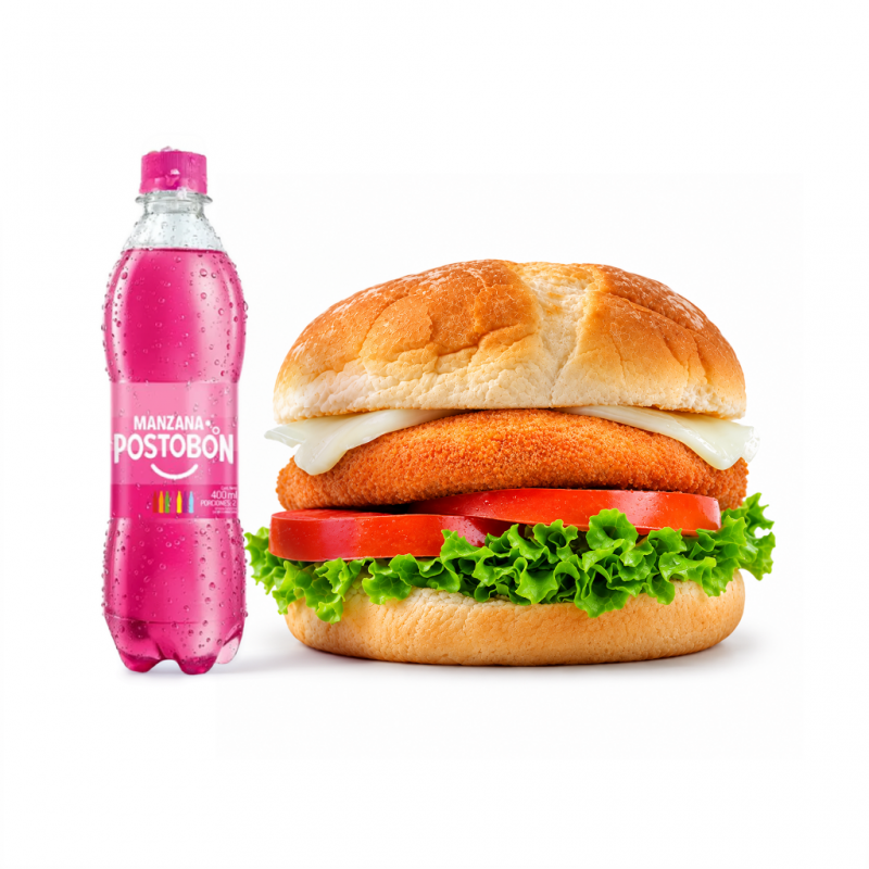 Combo hamburguesa de pollo con bebida_1