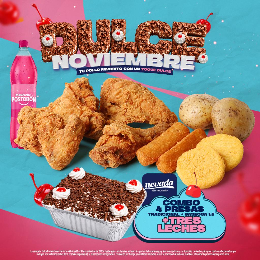 4 PRESAS TRADICIONAL + BEBIDA 1.5L + POSTRE 3 LECHES_1
